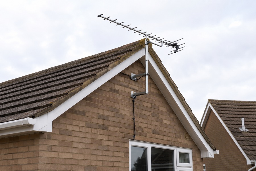 TV aerial installed on a Kenilworth home for Freeview reception